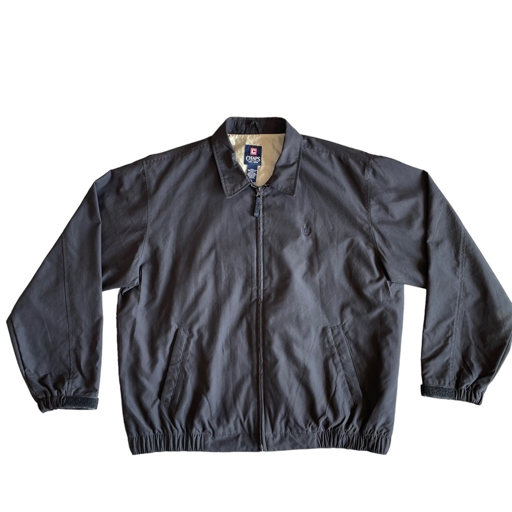 Chaps Vintage Navy Blue Windbreaker Coat